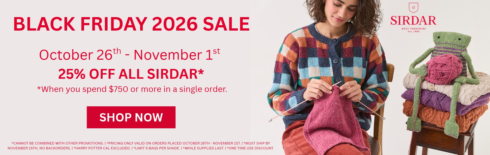 Sirdar Black Friday